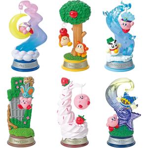 Re-Ment Swing Kirby in Dream Land Blind Box - Includes 1 of 6 Collectible Mini Figurines - Fun and Versatile Decoration