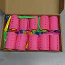 141 Pieces Hair Rollers Set Include 60 Plastic Hair Rollers (Multicolor,6 Size)
