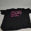 25th Birthday Girl Crown 25 Years Old Bday T-Shirt 3XL