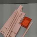 Emfogo Bracelet Holder, 4 Tier Bracelet Organizer Storage for Bracelets Bangles Watch Scrunchies, Rustic Wood Jewelry Organizer Display for Home, Vendors, Craft Shows and Store(Pink)