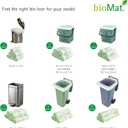 bioMat Compostable Trash Bags 2.6 Gallon with Handle Ties, 125 Count, Small Kitchen Food Scrap Bin Liners, BPI, CMA and OK Compost HOME certified, Meets the ASTM D6400 Standard