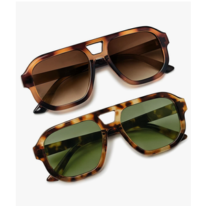 livho Trendy Polarized Square Aviator Sunglasses Women Men Square Eyewear Frame, Retro Sun Glasses for Women Men 2025 Shades
