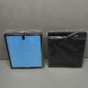 VIRELLIX 2 Pack HY4866 True HEPA Replacement Filter Compatible with MORENTO, WESTHEY HY4866, YIOU M1 - Air Purifier Filters, 4 Stage Filtration, 2in1 Carbon & Silver Technology - Blue