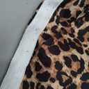 MakeMeChic Women's Leopard Print Pants Cheetah Sweatpants Drawstring Waist Wide Leg Baggy Jogger Pants, Large
