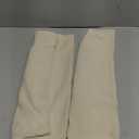 SUBRTEX Stretch Couch Arm Covers Set of 2, Checkered Sofa Arm Slipcovers, Anti-Slip Armrest Covers for Recliner and Armchairs, Pet Proof, High Stretchy, Hook & Loop Tape, Ivory