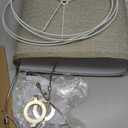 Drum Lampshades Set of 2, Fabric Lampshades for Table Lamps Floor Lamps, Medium Lampshades 11.6" Top x 12.6" Bottom x 9.8" High, Easy Assembly Shades Replacement, Natural Linen Hand Crafted (Spider)