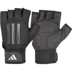 adidas Elite Training & Weightlifting Gloves, Fingerless Workout Gloves (X-Large, Grey)