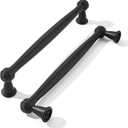khtumeware 10 Pack 6-1/4 Inch(160mm) Matte Black Cabinet Pulls, Black Kitchen Cabinet Handles Kitchen Cabinet Hardware for Cupboard Drawer Handles Dresser Pulls(missing 2 pc)