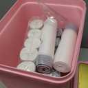 Bathroom Trash Can with Lid 4 Gallon Pink Trash Can Bedroom Trash Can Small Garbage Can with 300 Counts Trash Bags for Small Bathroom Bedroom Office