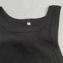 Artfish Women Casual Basic Sleeveless High Neck Rib-Knit Y2k Crop Tank Top (X-Small, 01#black)