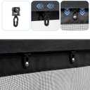 Privacy Garage Door Screen for Single Car Garage 8x7ft - Retractable Slide Track System, Heavy Duty PET Mesh with Blackout Privacy Panel, Magnetic Closure, Keeps Bugs Out, Fits Garage Opening 8 x 7 Ft