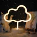 ENUOLI Cute Cloud Neon Light LED Cloud Shaped Decor Night Lights Marquee Neon Sign Table Decor for Christmas Party Birthday Kids Room Living Room Wedding