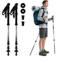 Trekking Poles Collapsible Hiking Poles - Trekking Sticks with Quick Lock System Lightweight for Hiking, Camping