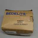 BEDELITE Fleece Throw Blanket for Couch - 300GSM Soft & Warm Fluffy Cream White Blanket, Decorative and Giftable Striped Blankets for Women, Men, 50"x60"
