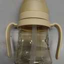 GROSMIMI Spill Proof no Spill Magic Sippy Cup with Straw with Handle for Baby and Toddlers, Customizable, PPSU, BPA Free 6 oz (Butter) (Butter)