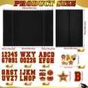 AmazingSpark 2 Sets 40 x 28 Large Trifold Poster Board for Graduation Photo Display Board with 12 Grad Themed Stickers for 2026 Presentation Party Decor Event Collage Frame Supplies (Red Gold)