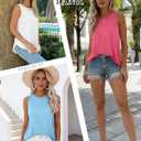 KKJ 2 Pack Womens Tank Tops Workout Tees Spring Summer Clothes Fashion Outfits Crew Neck Sleeveless Loose Fit Casual Shirts (XL)