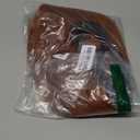 FantaLook Short Reddish Brown Costume Cosplay Wig with Eye Mask for Female