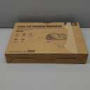 Pecute Cat Window Perch Sisal Scratcher 2 in 1, Cat Hammock for Window Seat with Solid Wood Frame, Iron Bracket, and Heavy Duty Suction Cups, Cat Perch Holds Cats Up to 30lbs