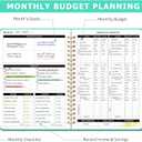 2 x Undated Monthly Budget Planner - 12 Month Budget Book With Expense & Bill Tracker, Money Budgeting Notebook To Effectively Manage Your Finances - Turquoise