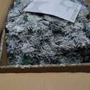 7.5 ft. Unlit Premium Snow Flocked Hinged Artificial Christmas Tree with Metal Stand