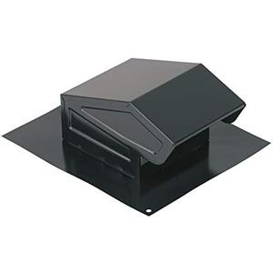Broan-NuTone 636 Steel Roof Vent Cap for 3" and 4" Round Duct, For Bathroom Ventilation Fans, Black