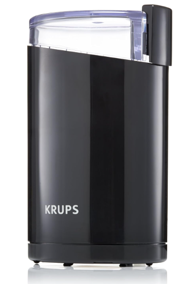 KRUPS Precision Electric Coffee Grinders: 3 oz Capacity, 200W Motor, Stainless Steel Blades for Uniform Grinding of Coffee Beans, Herbs, Nuts, and Spice Grinder (Black)