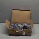 Consumest Corner Shower Caddy Standing - 3-Tier Stainless Steel Shower Organizer with Soap Holder and 4 Hooks, Large Capacity Corner Shelf Stand for Bathroom, Rest Room, Black