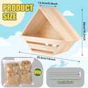 Cedar Dove Nesting Box Mourning Dove Nesting Box Bird Nesting Material Wooden Birdhouse Shelter for Bird Pigeon Nesting Roosting Platform Birdhouse Outdoors Garden Decoration