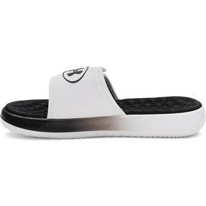 Under Armour Men's Ignite Pro 8 Slide Sandal (10, (102) White/Black/White)