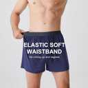 BAMBOO COOL Mens Boxer Shorts Underwear Soft Comfortable Breathable Knit Boxers Short for Men (3 Pack), X-Large
