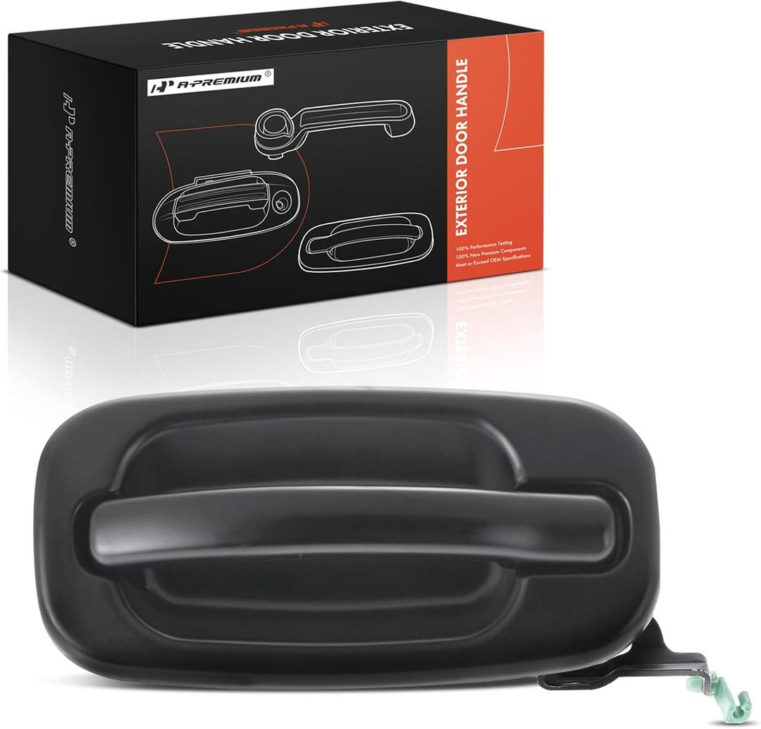 A-Premium Rear Passenger Side Exterior Door Handle | Compatible with Chevrolet Silverado 1500 2500, Tahoe, Suburban, Avalanche & GMC Sierra 1500, Yukon, Yukon XL & Cadillac