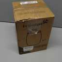 Folinstall 1 Gallon Glass Cookie Jar, Large Glass Jar with Airtight lid, Glass Food Storage Container for Cookies, Candy, Flour, Dog Treats, Coffee, Laundry Room Storage & Pantry