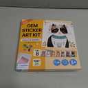 Gem Art Sticker Kit, Arts and Crafts for Kids Age 4-12, 8 Cat Themes Diamond Art Kit, Gemstone Sticker Crafts Christmas Birthday Gifts for Girls Ages 4,5,6,7,8 Year Old (Cat)