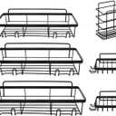 Rustproof Stainless Steel Shower racks, 5 Pack, Large Capacity, No-Drilling Shelves