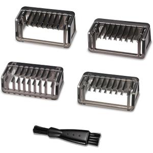 5 Pcs Guide Guards Set, 1/2/3/5 mm Guide Combs Attachments with a Clean Brush, Compatible for O Blade QP2724 QP2834 QP25XX QP26XX QP65XX QP66XX Pro Series
