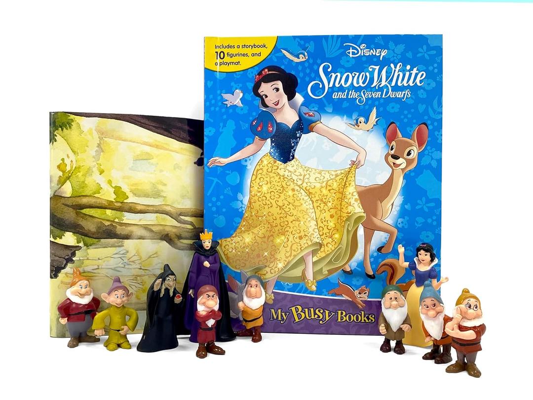 Disney Snow White My Busy Books - Storybook, 10 figurines, playmat