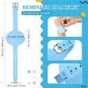 12 Pcs Silicone Memo Wristbands Nurse Wearable Notepad Wristbands in Watch Shape Reminder Bracelet to Do List Erasable Notepad Gift for Nurse Week Veterinarian Nursing Essentials