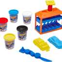 Hot Wheels Softee Dough Build & Smash Play Set, Kids Modeling Dough Playset with Vehicle Molds & Non-Toxic Compound, Ages 3+