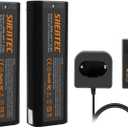 Shentec 2 Pack 4.0Ah 6V Ni-Mh Battery Compatible with Paslode 404717 B20544E BCPAS-404717 404400 900400 900420 900600 901000 902000 B20720 CF-325 IM200 F18 IM250 IM250A (Battery Charger Included)