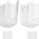 2Pcs Kitchen Wipes Holder Dispenser, Wall Mounted Acrylic Wipes Container Wipe Container Clear Tissue Box for Bathroom, Kitchen, Bedroom, Toilet, Home(COLOR:clear)