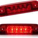 Third 3rd Brake LED for 1999-2004 Jeep Grand Cherokee, High Mount Rear Brake Lights Assembly for 99-04 Grand Cherokee, Waterproof Center Cab Lamp Stop Light (Red)