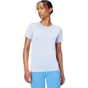 Nike Women's Dri-FIT T-Shirt, Hydrogen Blue/White, Large