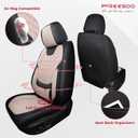 FREESOO Car Seat Covers Faux Leather Universal Fit, Black-Beige, Full Set
faux nappa leather seat covers, waterproof breathable, full set lumbar support, front rear covers, fit sedans suvs pickups