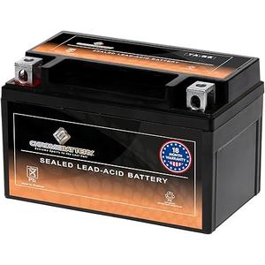CB CHROMEBATTERY YTX7A-BS 12V 90 CCA Sealed AGM – Maintenance-Free Starter Battery for ATV, Dirt Bike, Scooter & Moped – T3 Nut & Bolt Terminal – Fits Honda Recon 250, Yamaha TTR125, GY6 50-125 cc