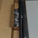 5/8” Diameter Curtain Rods 30-120 Inch, for 30-114 Inch Windows, Adjustable Splicing Black Curtain Rods for Windows with Brackets, Window Rod Long Small Curtains Rod