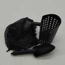 INCLY Sand Scoop & Shovel, Detecting Accessories for Kid & Adult Metal Detector, Sand Sifter Treasure Hunting & Digging Tool at The Beach & More, Black - Come with Mesh Bag