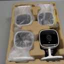 Tapo 1080P Indoor Wired Security Camera - Works as a Baby & Pet Monitor, Motion Detection, 2-Way Audio, Siren, Night Vision, Subscription-Free Local or Optional Cloud, Works with Alexa, C100(4-Pack) (White)