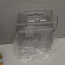 Expandable Drain Bath Caddy Tray for Tub, YOCOMEY Multifunctional Acrylic Bathtub Tray Bathroom Organizer, Simple Bathtub Table Trays Storage Rack for Candle Towel Book Wine Phone Shower(Clear)