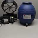 SWIMLINE HYDROTOOLS Complete Sand Filter System, 12" Tank - for Above-Ground Pools Up to 8,000 Gallons, Single Speed Pump, 0.3 THP, 1,980 GPH, 4-Way Multi-Port Valve, 42 lb Capacity